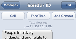 Sender id preview